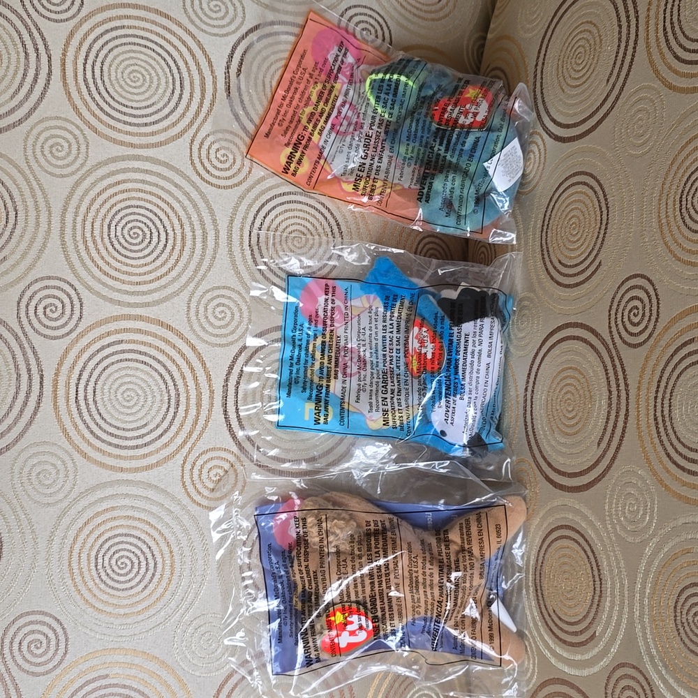 1999 McDonalds Happy Meal❤TY Teenie Beanie Babies☆Full Set New Unopened Packages - Picture 6 of 14